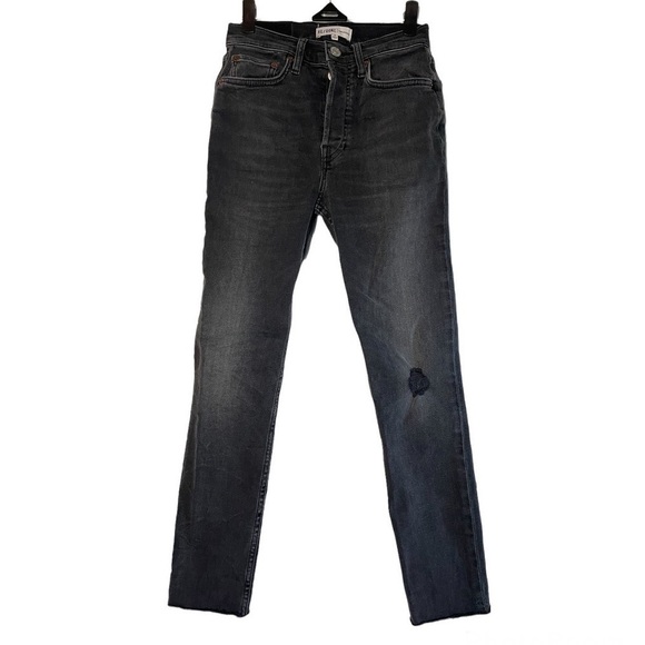 RE/DONE High-Rise Ankle Cropped Jeans size 26 - Picture 7 of 15